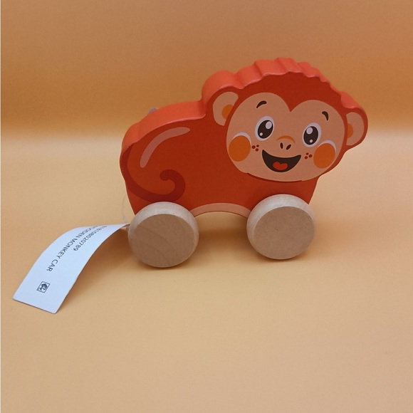 Other - Orange Monkey Push Toy